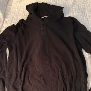 Vince Men's Black Long Sleeve Pullover